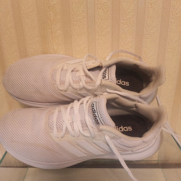 Adidas Cloud White Runfalcon Mesh Sneakers Size 5 - Picture 3 of 11